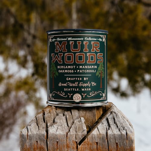 laydown image of Muir Woods Candle