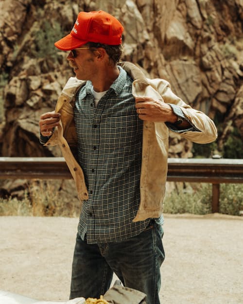 lifestyle image of Flannel Architect Shirt