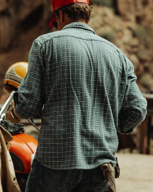 lifestyle image of Flannel Architect Shirt