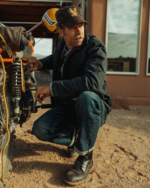 lifestyle image of Ernest Cap Toe Boot