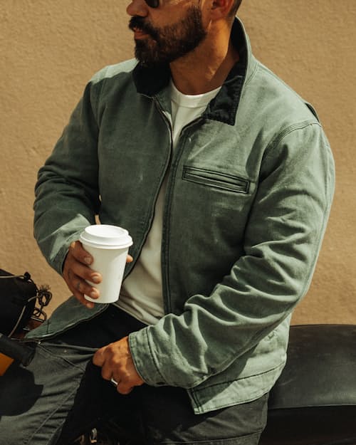 lifestyle image of Mason Canvas Work Jacket