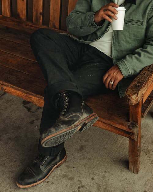 lifestyle image of Rover Double-Knee Work Pant - HB Athletic Straight