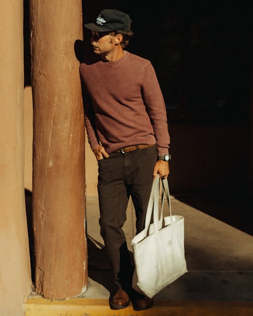 lifestyle image of Herringbone Mill Pant