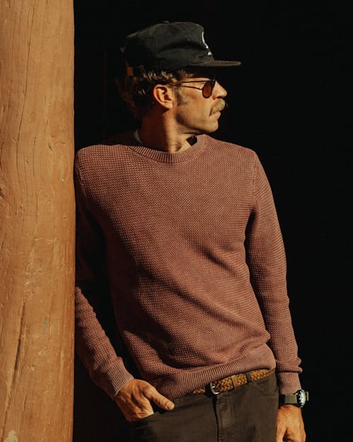 lifestyle image of Washed Cotton Crewneck