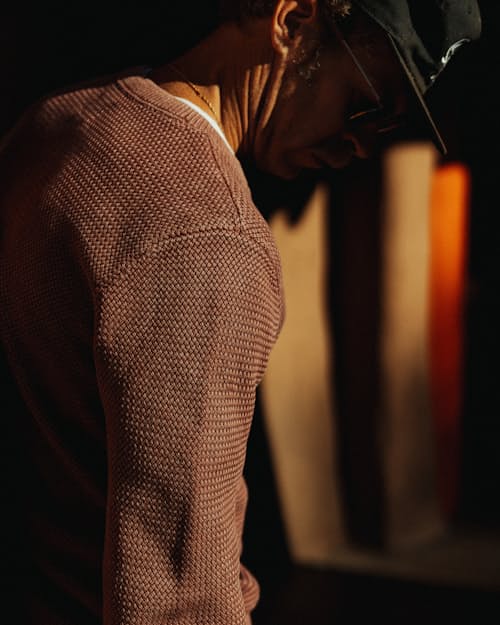 lifestyle image of Washed Cotton Crewneck