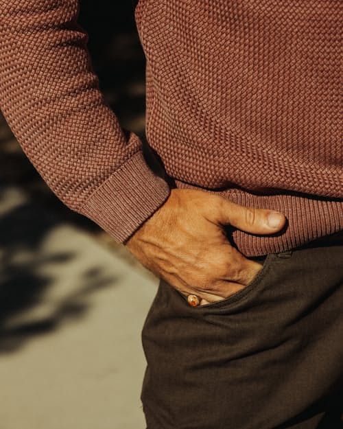 lifestyle image of Washed Cotton Crewneck