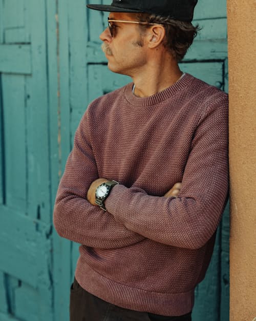 lifestyle image of Washed Cotton Crewneck