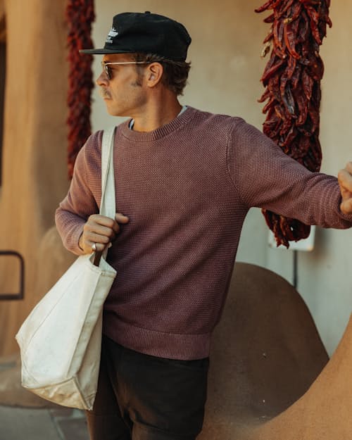 lifestyle image of Washed Cotton Crewneck