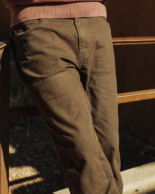 lifestyle image of Herringbone Mill Pant