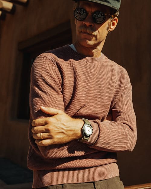lifestyle image of Washed Cotton Crewneck
