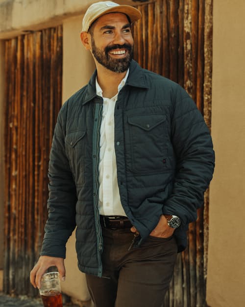 lifestyle image of Quilted Superfleece Jacket