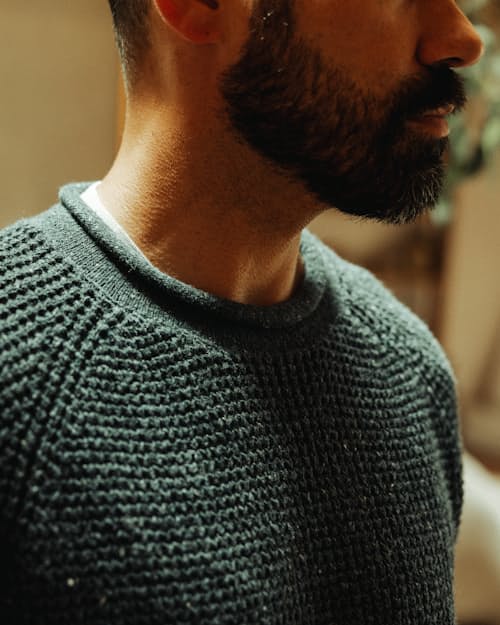 lifestyle image of Recycled Cotton Headlands Rollneck Sweater