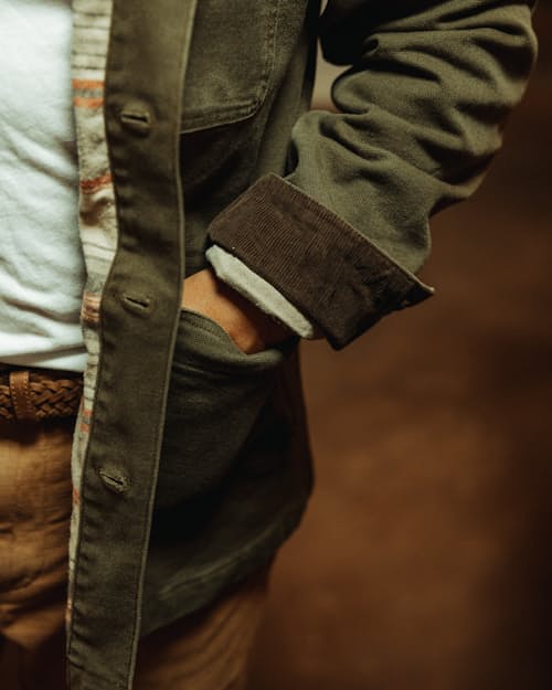 lifestyle image of Mason Flannel-Lined Chore Coat