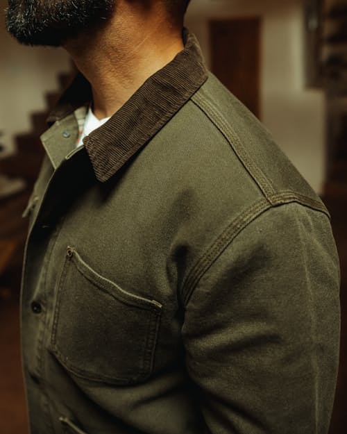 lifestyle image of Mason Flannel-Lined Chore Coat