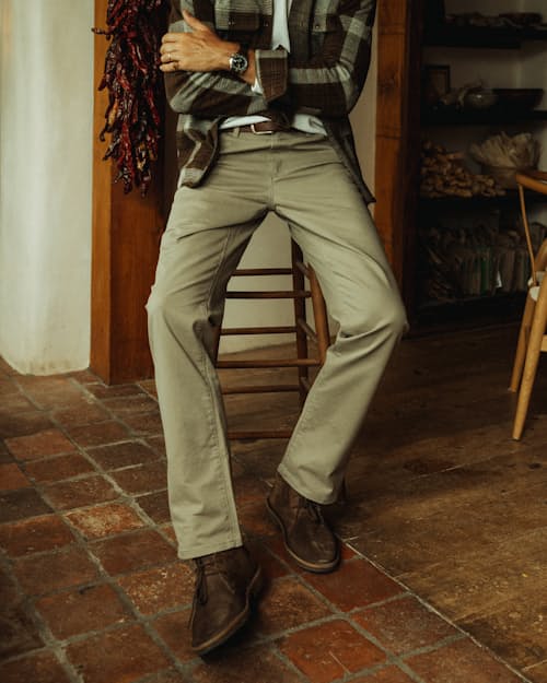 lifestyle image of 365 5-Pocket Pant - HB Athletic Straight