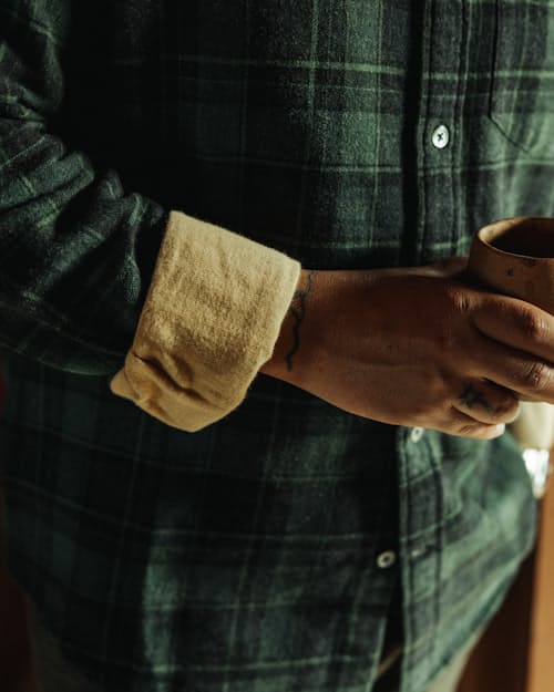 lifestyle image of Chamois Lined Flannel Shirt