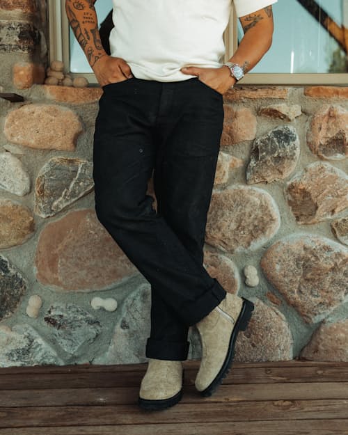 lifestyle image of Rover Double-Knee Work Pant - HB Athletic Straight
