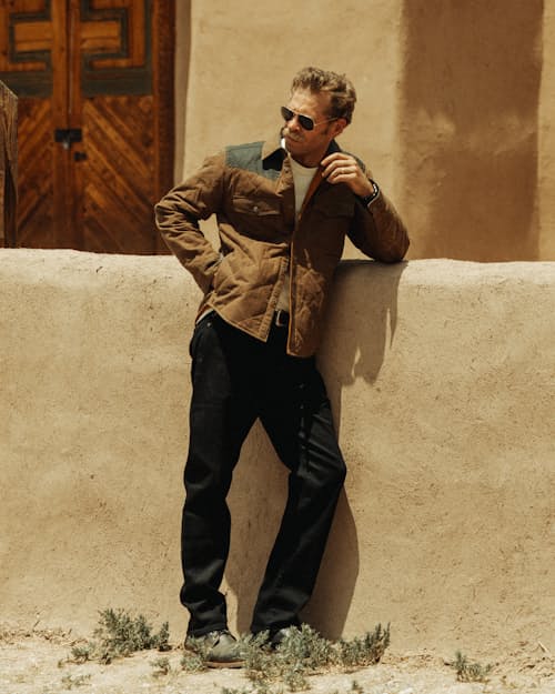 lifestyle image of Stretch Selvedge Denim - HB Straight