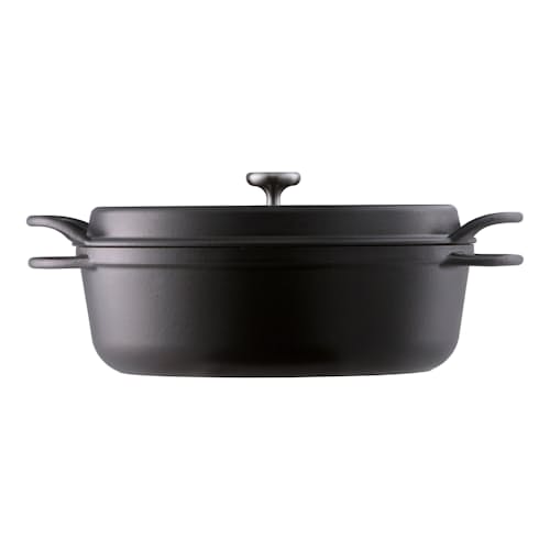 laydown image of Shallow Oven Pot - 3.9 qt