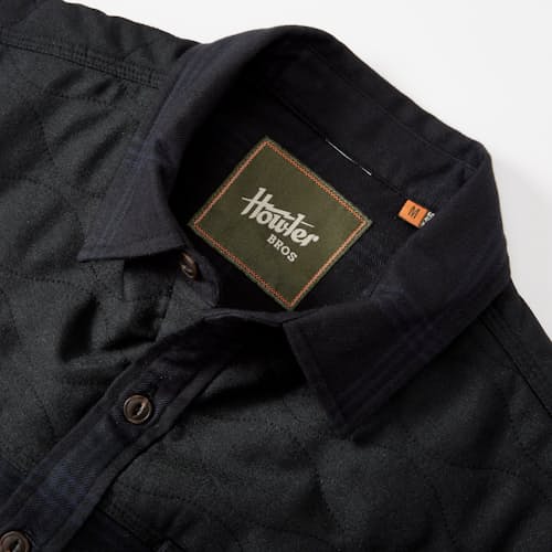 laydown image of Quintana Quilted Flannel Shirt - Exclusive