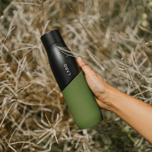 laydown image of Larq Movement Terra Edition - Self Sanitizing Water Bottle