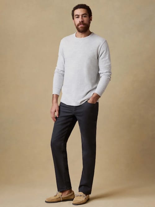 lifestyle image of Stretch Terry 5-Pocket Pant