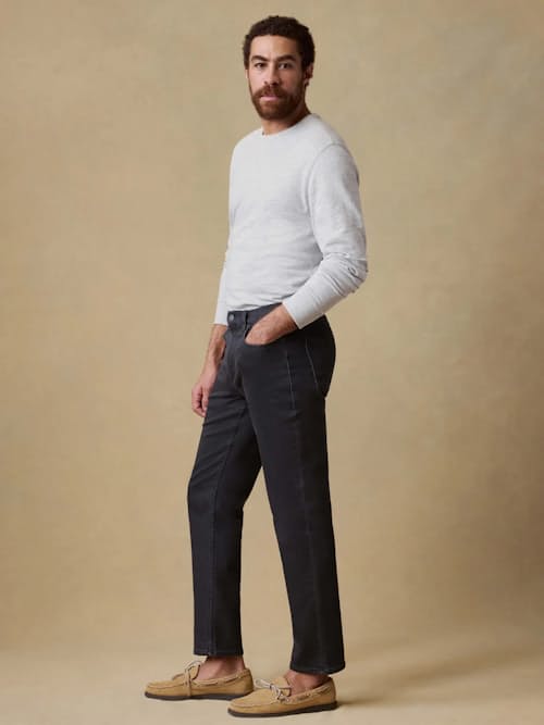 on model image of Stretch Terry 5-Pocket Pant
