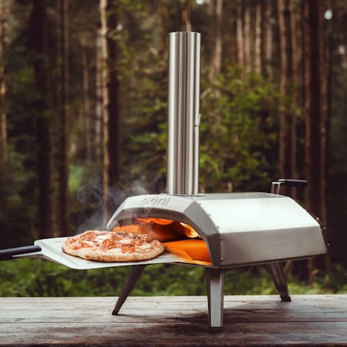 laydown image of Ooni Karu 12 Wood and Charcoal-Fired Portable Pizza Oven