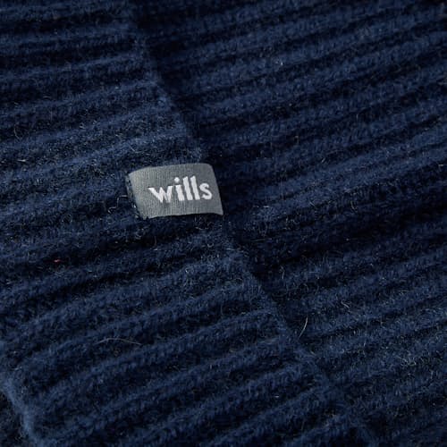 laydown image of Cashmere Ribbed Beanie