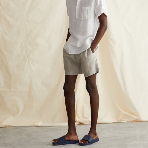 laydown image of Linen Home Short - 5"
