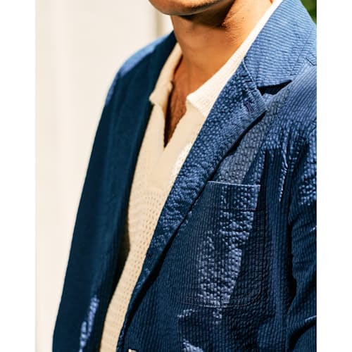 lifestyle image of Seersucker Blazer