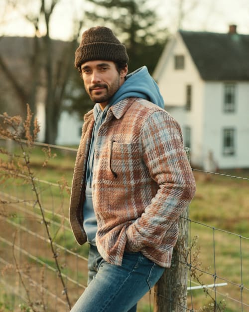 lifestyle image of Cabin Flannel Overshirt