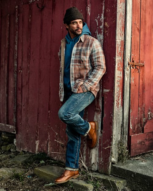 lifestyle image of Stretch Selvedge Denim - HB Straight