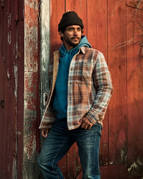 lifestyle image of Cabin Flannel Overshirt