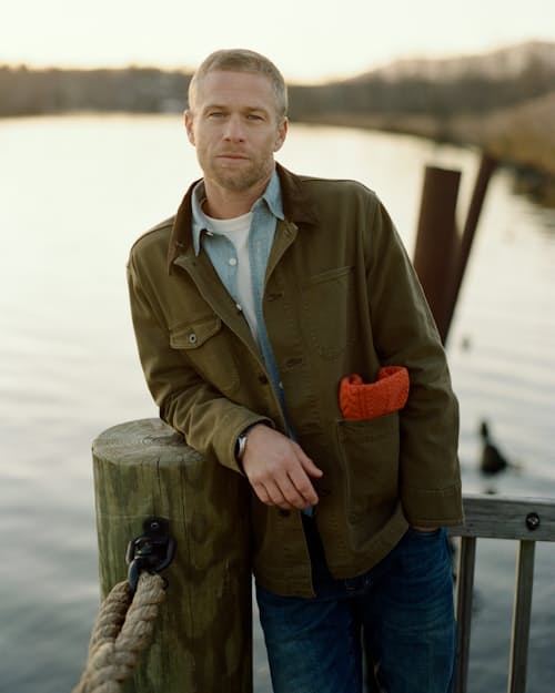 lifestyle image of Mason Canvas Barn Jacket