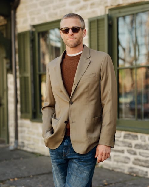 lifestyle image of Classic Patch Pocket Suit Jacket