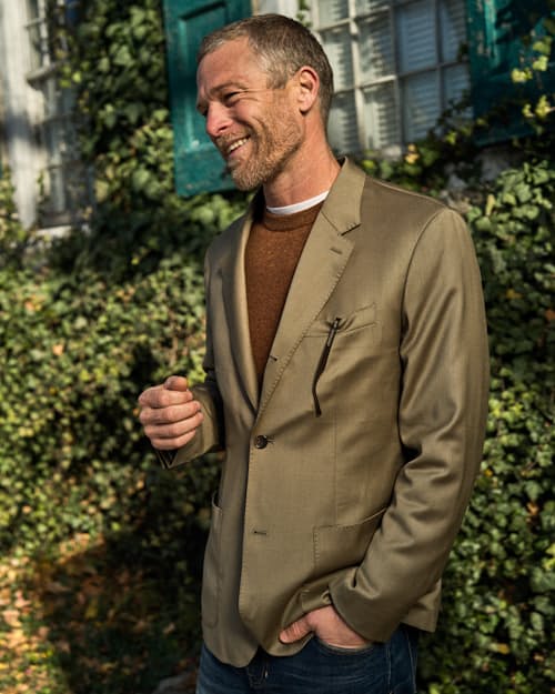 lifestyle image of Classic Patch Pocket Suit Jacket