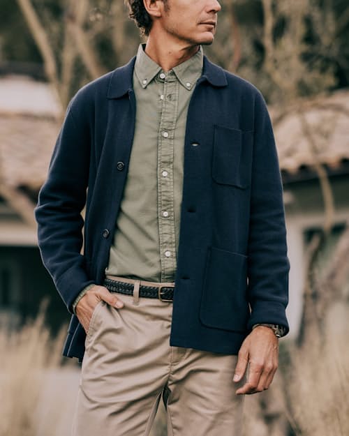 lifestyle image of Sweater Chore Coat