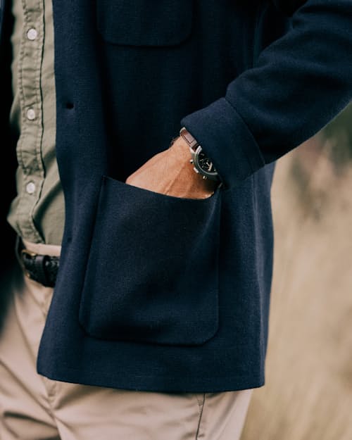 lifestyle image of Sweater Chore Coat