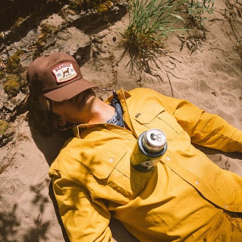 lifestyle image of Seager Sportsman Snapback Hat