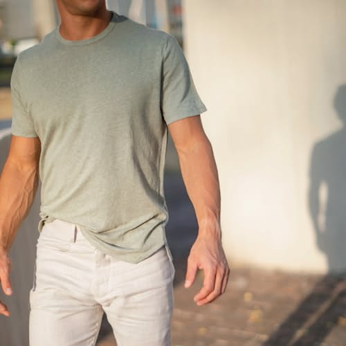 laydown image of Sun Linen T-Shirt