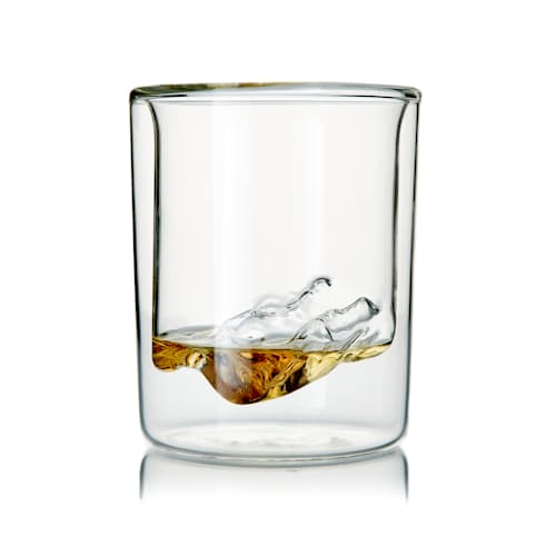 laydown image of Grand Tetons - Set of 4 Whiskey Glasses