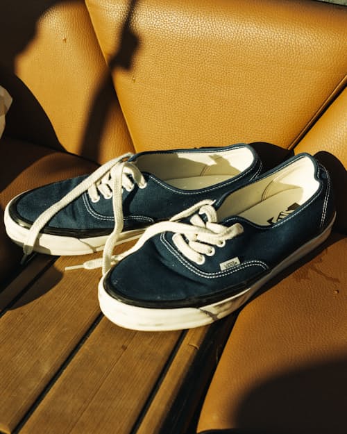 lifestyle image of Premium Authentic Deck Sneaker