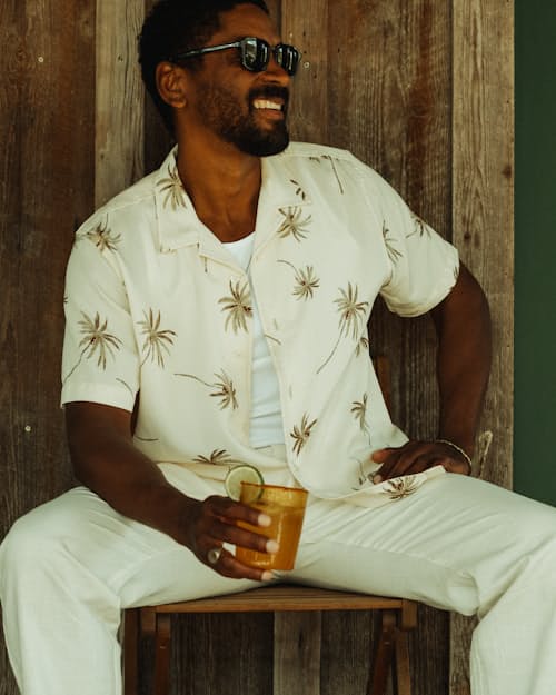 lifestyle image of Tencel Resort Shirt