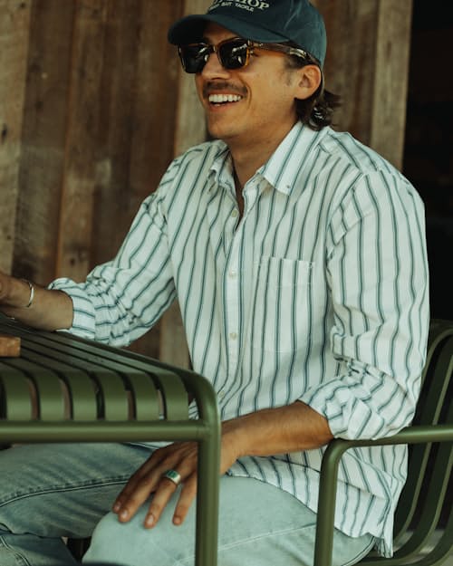 lifestyle image of Poplin Draftsman Shirt