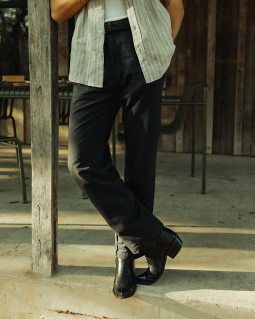 lifestyle image of Cotton Linen Chino - HB Straight