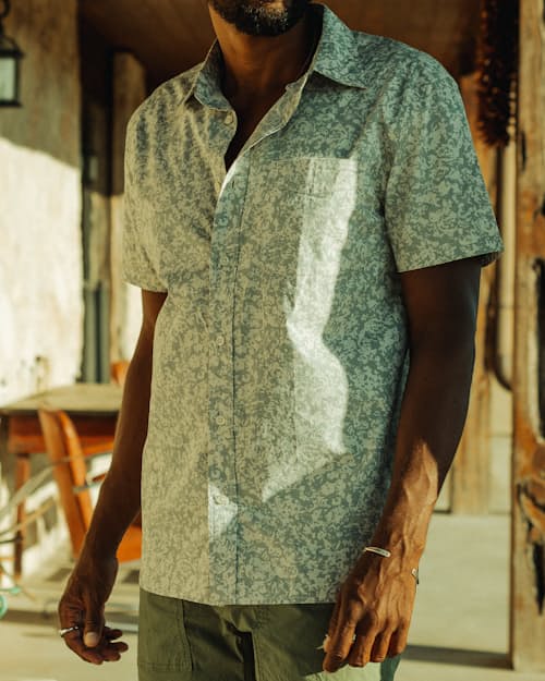 lifestyle image of Poplin Draftsman Short Sleeve Shirt