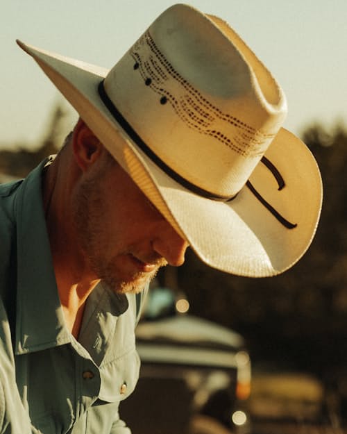 lifestyle image of Longhorn Straw Hat