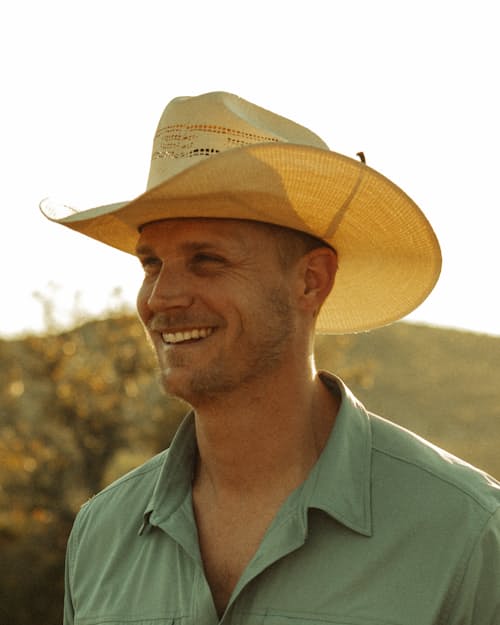 lifestyle image of Longhorn Straw Hat