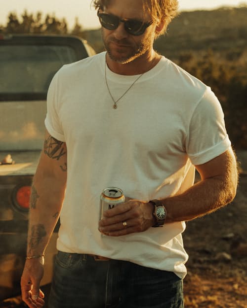 lifestyle image of Vintage Soft Wash T-Shirt